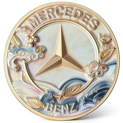 Logo Mercedes-Benz Foglia d'Oro e Blue Cloud